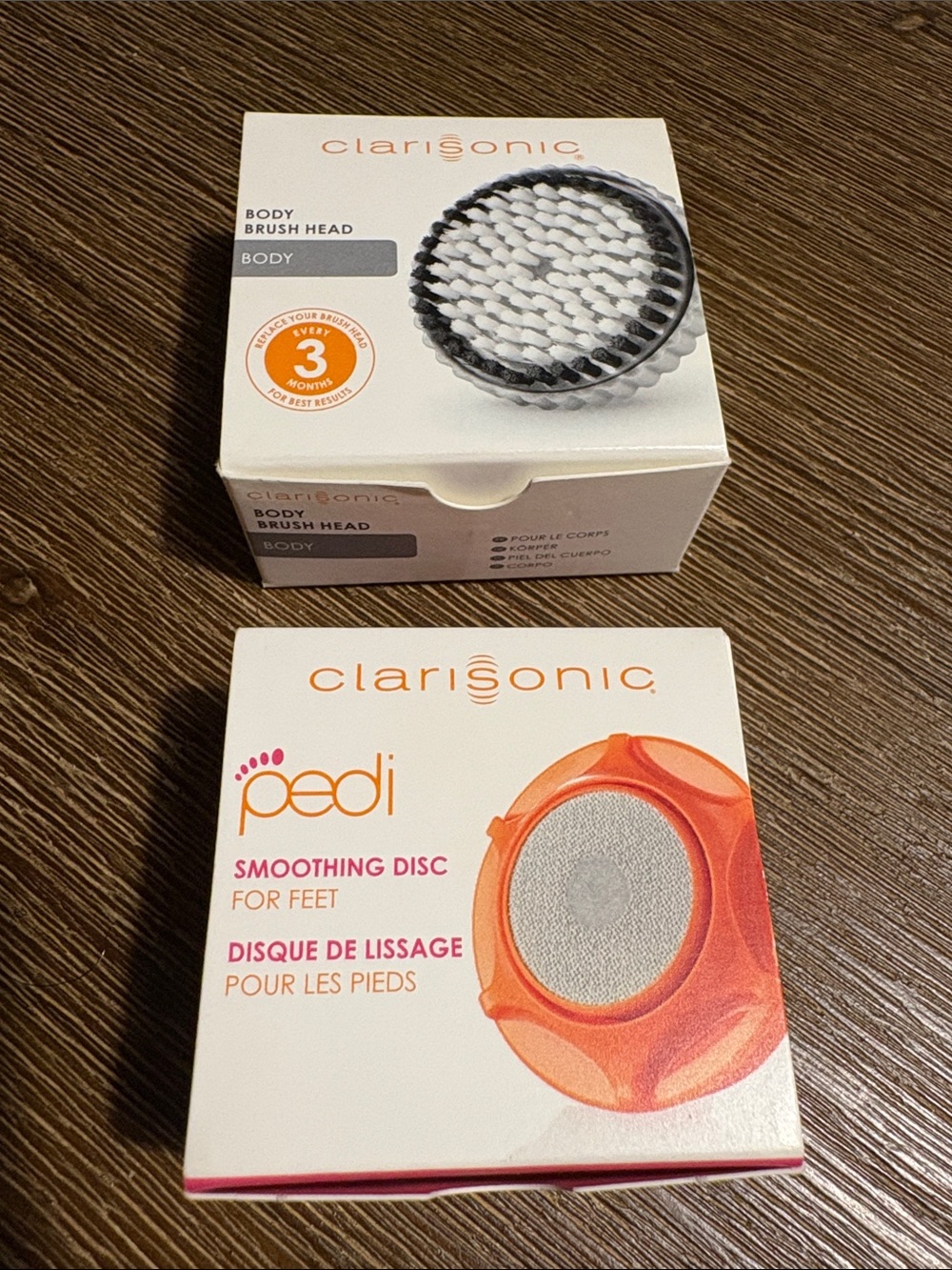 NEW Clarisonic BODY Replacement Brush Head & PEDI Smoothing Disc